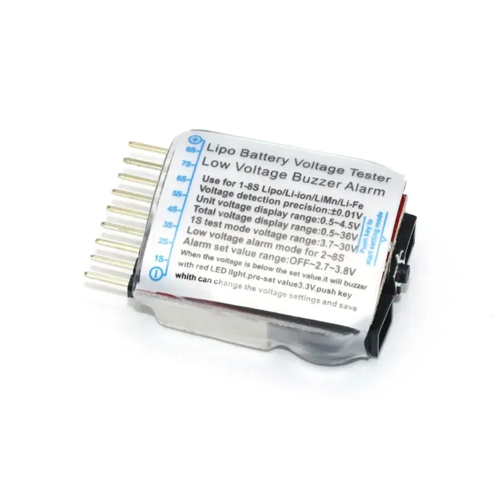 Drone Battery Alarm - NEEBRC 5 個 1S-8S LED リポバッテリー低電圧メーターテスターモニターブザーアラーム