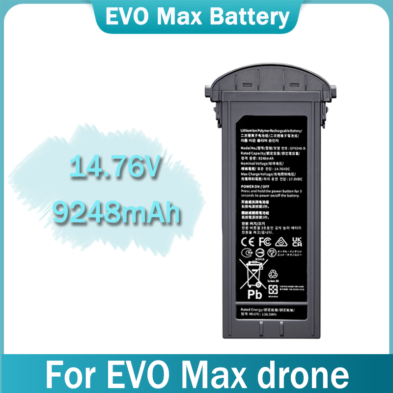 Drone Battery Li-Ion - EVO Max 4T/4N シリーズ用ユニバーサルバッテリー 14.76V 9248mAh