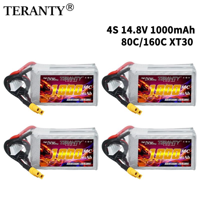 Drone Battery Connector - TERANTY 4S 1000mAh 14.8V 80C/160C リポバッテリー