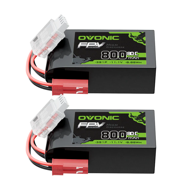 Drone Battery 3S - OVONIC 11.1V 80C 800mAh 3S LiPoバッテリー