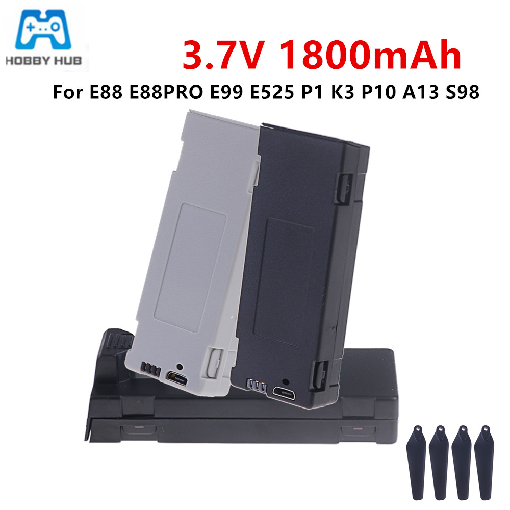 Drone Battery Charger - E88 バッテリー充電式バッテリー 3.7V 1800mAh RC ドローン