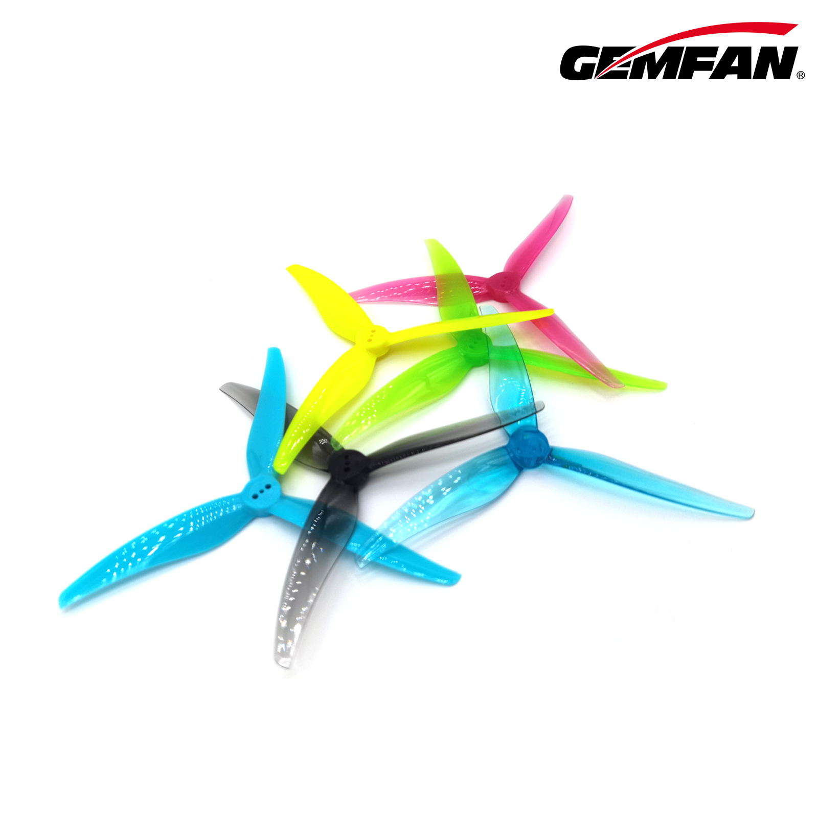 Drone Battery Connector - ジェムファン-rcドローン用プロペラ、ハリケーンsl 5125、3ブレード、3穴小道具、fpvフリースタイル、モーターのアップグレード、diy部品、6ペア、12