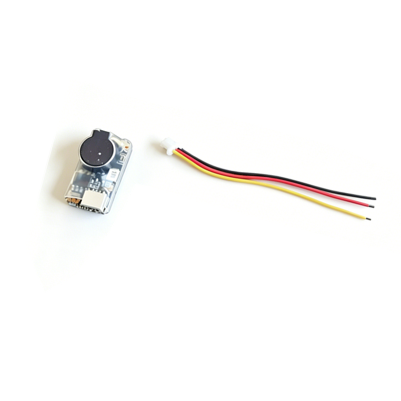 Drone Battery Alarm - HGLRC製コンパクトSoter BBアラームブザー、3.6g 22×12×12mm、FPVドローン紛失時の主電源オフ後の自動アラーム