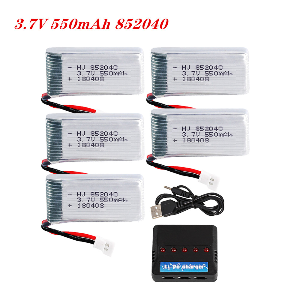 Drone Battery Lipo - 3.7V 550mAh 25C リポバッテリー 852040 JXDに適しています
