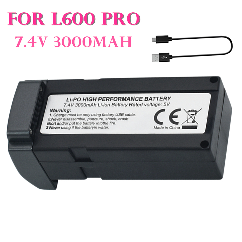 Drone Battery Li-Ion - オリジナル L600 プロ 7.4V 3000MAH ドローンバッテリー
