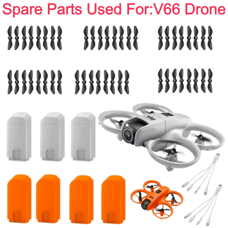 Drone Battery Smart - V66 スマート障害物回避 RC ドローン クアッドコプター スペアパーツ