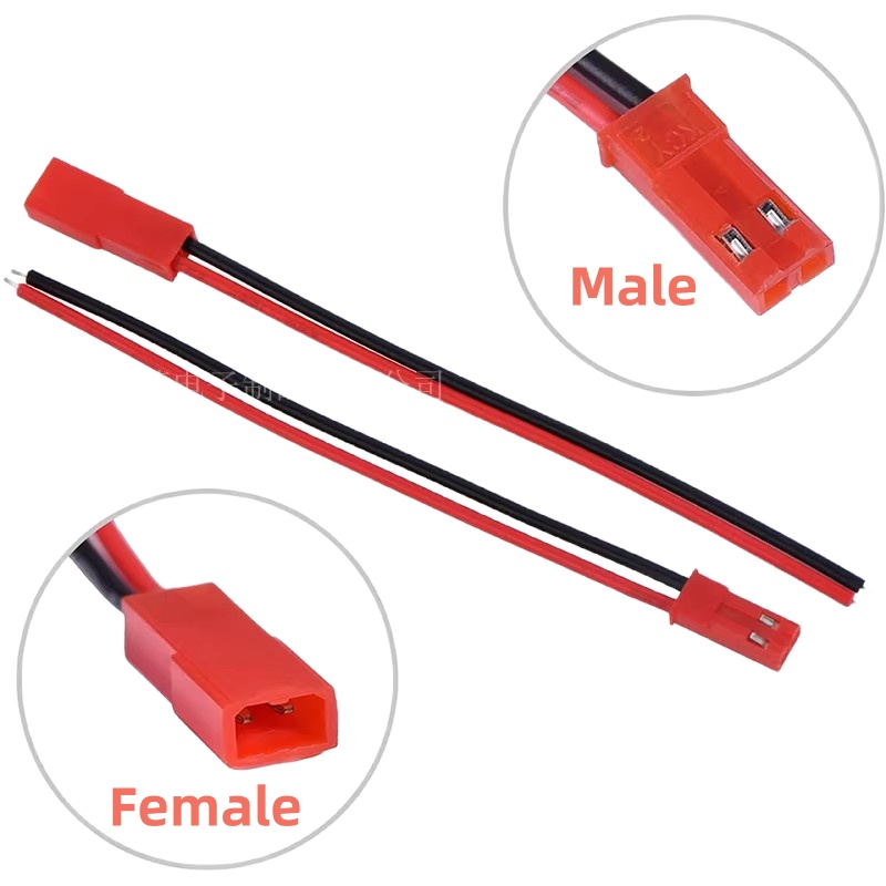 Drone Battery Connector - 20個 10ペア JST 2P コネクターキット オス