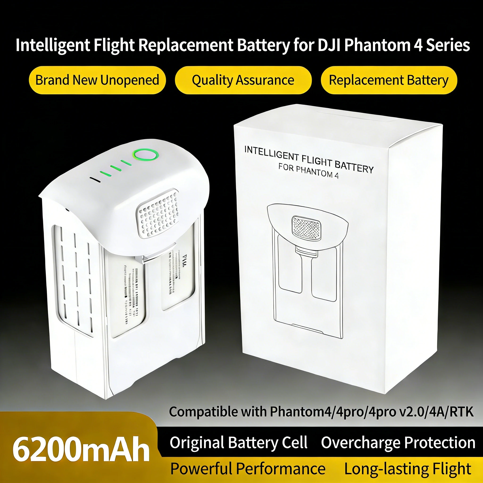 Drone Battery Li-Ion - 新しい Phantom 4 バッテリー 6200mAh Phantom