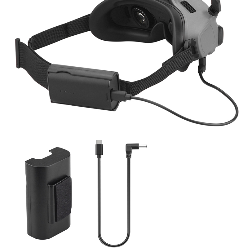 Drone Battery Strap - オリジナルのバッテリーケーブルと電源ストラップ,リアブラケット付き,バッテリーボックス,ジゴーグル用,2 djiavataドローン用