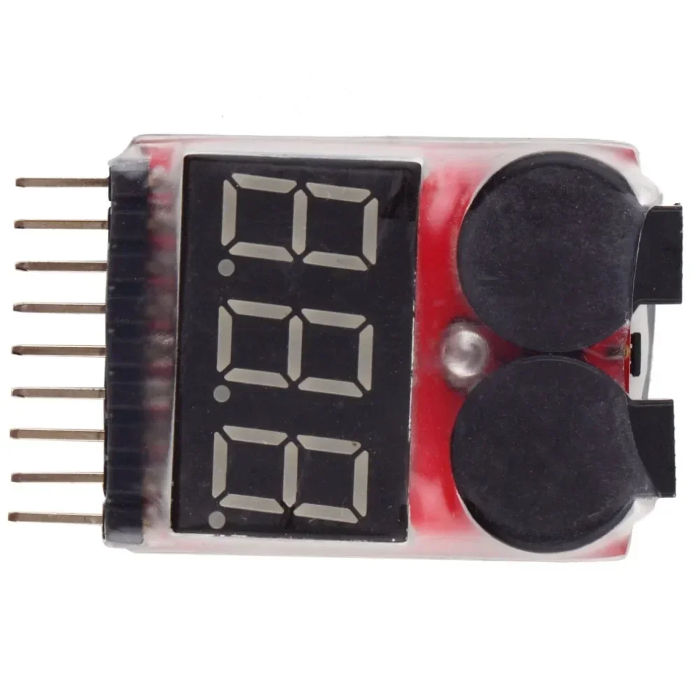Drone Battery Alarm - 1/2/5 個 RC 電圧表示バッテリー低下警報ブザー BX100 1S-8S