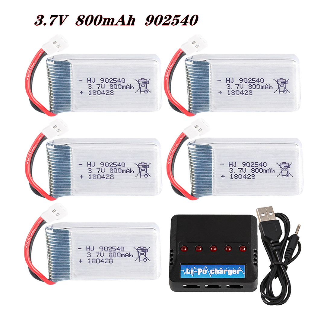 Drone Battery Lipo - 3.7V 800mAh 902540 25C リポバッテリー SYMA