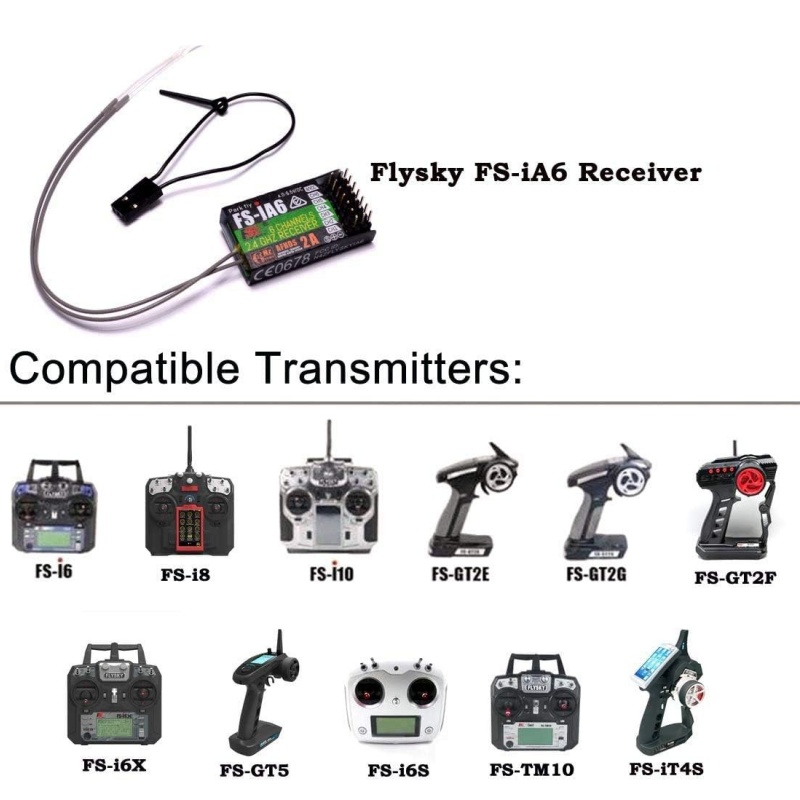 Flysky FS-IA6 レシーバー 6CH デュアルアン - Drone Battery Plate のレビューと価格