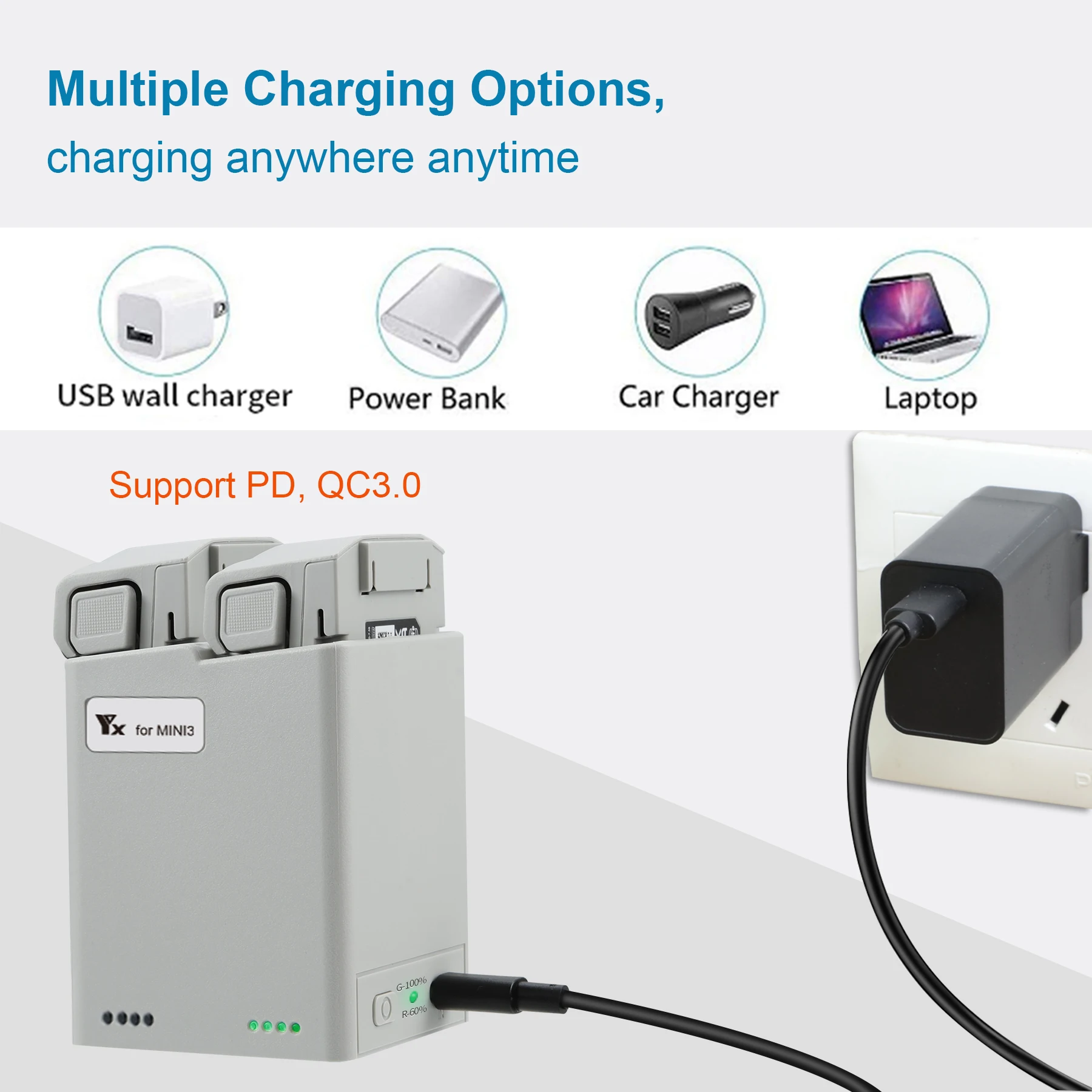 ドローン用バッテリー充電器ハブ,バッテリー充電バトラー,2バ - Drone Battery Balance Charger のレビューと価格