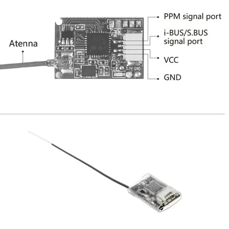 Flysky FS-8A 8CH 18CHミニレシーバー P - Drone Battery Plate のレビューと価格