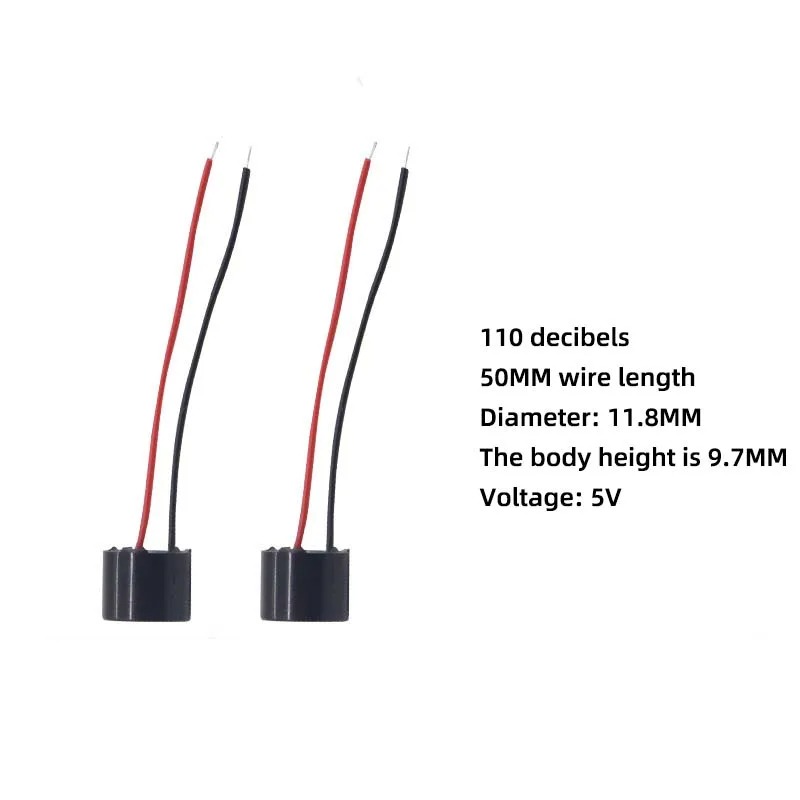 5Vアクティブブザーアラームビーパー（ケーブル付き）FPVレ - Drone Battery Alarm のレビューと価格