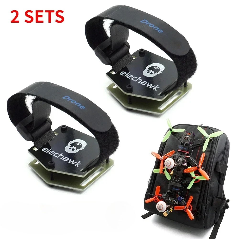 2パック ドローンバックパックハンガーフック、DIYクアッド - Drone Battery Strap のレビューと価格