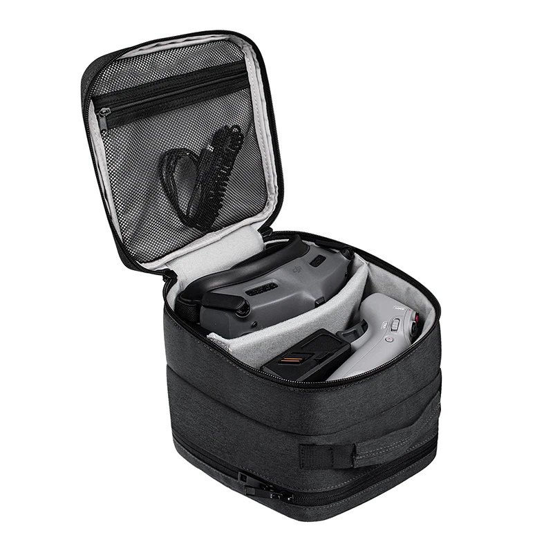 ポータブルケース二層収納スペースハンドバッグ DJI ゴーグ - Drone Battery Case のレビューと価格
