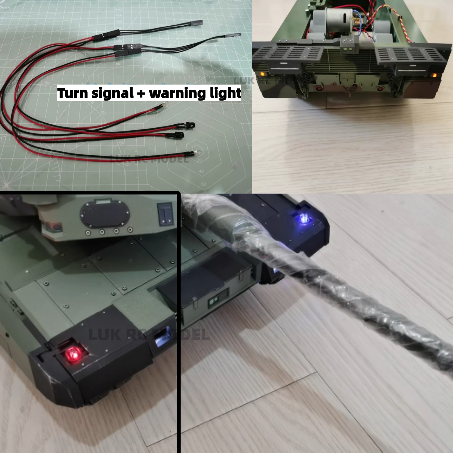 アップグレードされたリア照明 HL レオパード 2A6 修正 - Drone Battery Alarm のレビューと価格