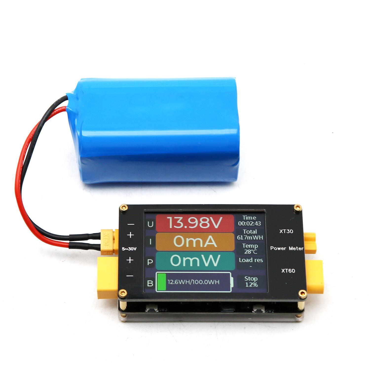 2.4インチディスプレイパワーメーターXT60 64A双方向 - Drone Battery Voltage Checker のレビューと価格