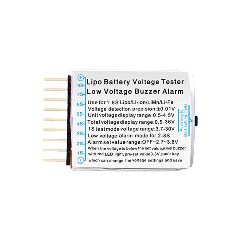 車のセルチェッカー,BBリング,リポバッテリー,電圧アラーム - Drone Battery Voltage Checker のレビューと価格