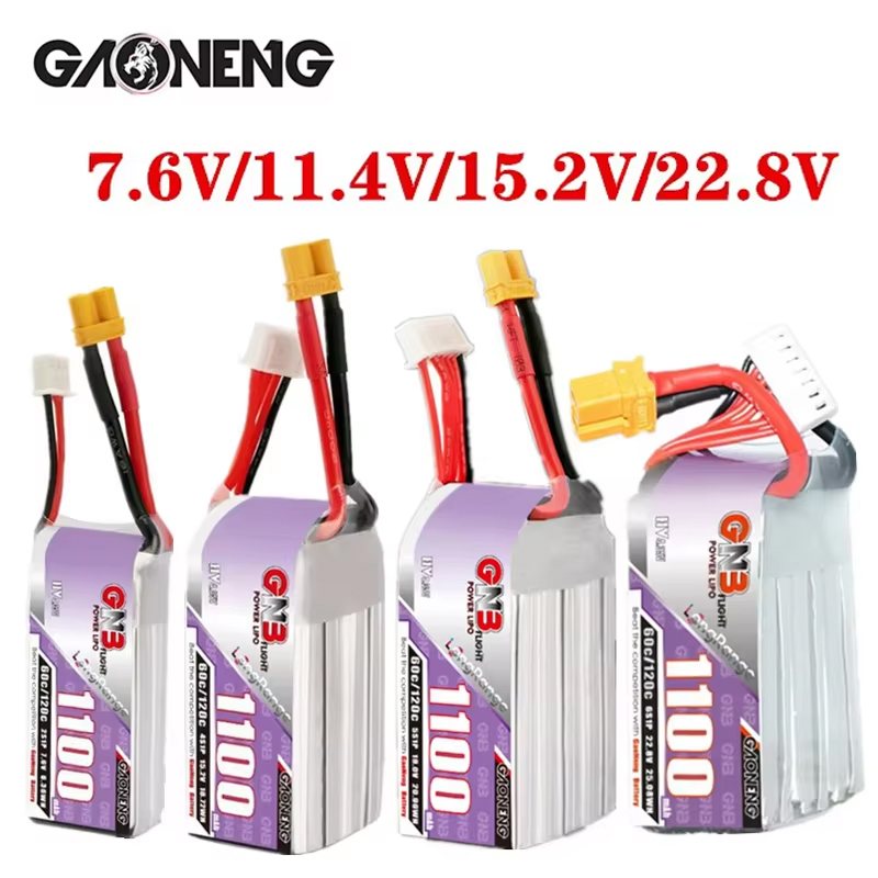 GNB 1100mAh 2S 3S 4S 6S 60C/12 - Drone Battery Connector のレビューと価格