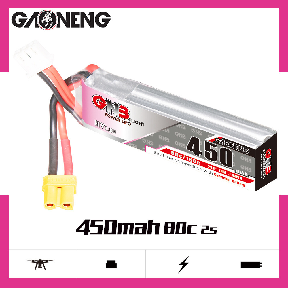 レーシングドローン用gnb-lipoバッテリー,7.6v,4 - Drone Battery Lipo のレビューと価格