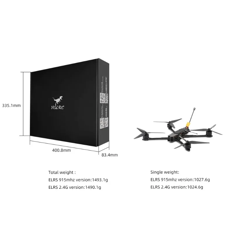 HGLRC MY10 長距離FPVドローン 6Sアナログクア - Drone Battery Box のレビューと価格