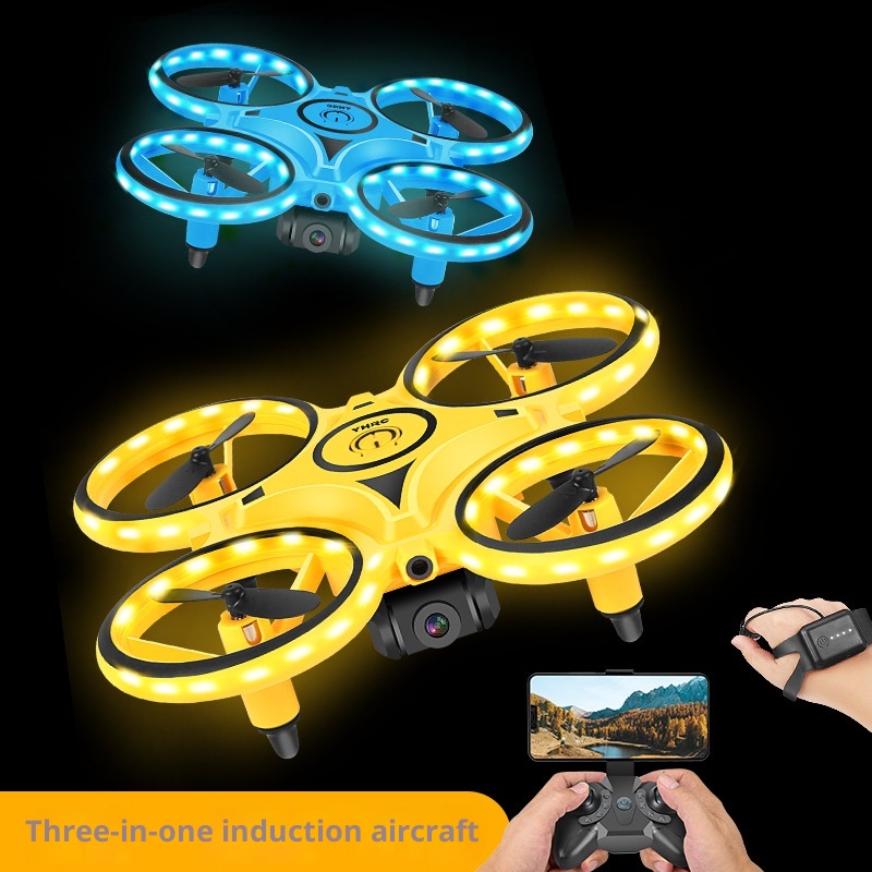 電動ジェスチャー制御ドローンおもちゃ、ライト付きスマートRC - Drone Battery Smart のレビューと価格