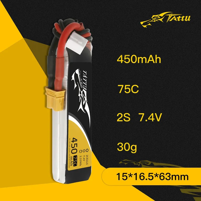 Tattu-ドローン用バッテリー,rcヘリコプター用,fpv - Drone Battery 4S のレビューと価格