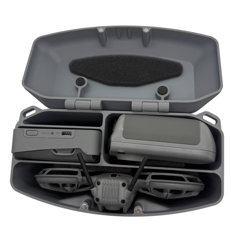 DJI Neo 2用3Dプリント製ボックス、磁気蓋付き、調整 - Drone Battery Strap のレビューと価格