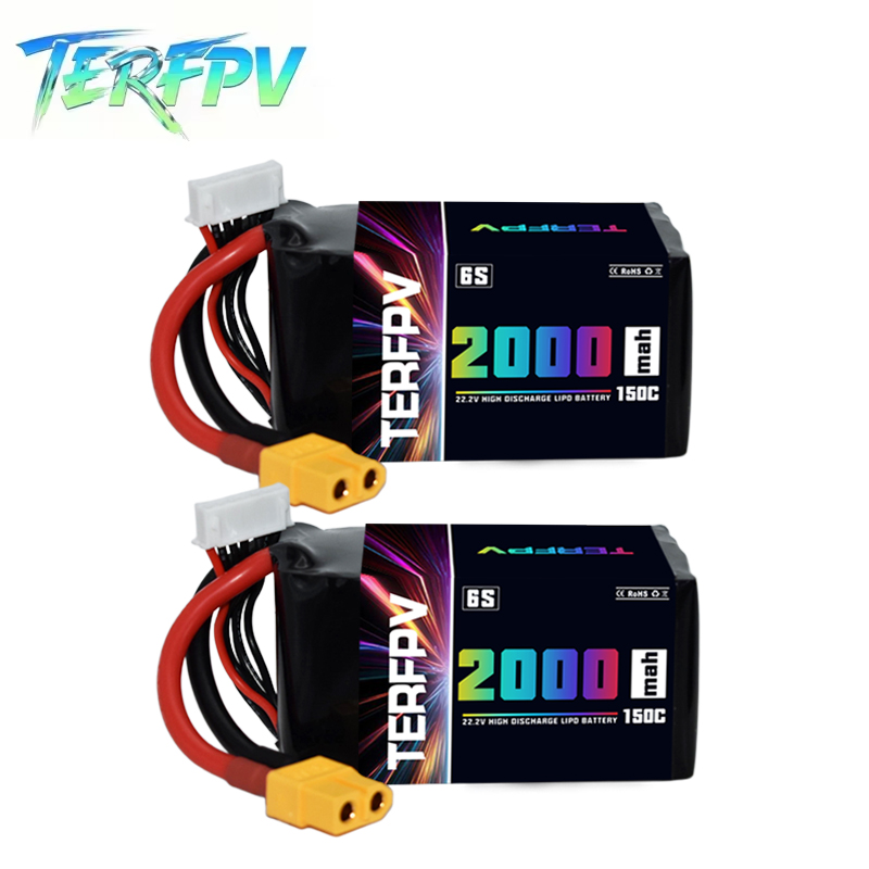 TERFPV 6S 22.2V 2000mAh 150C/3 - Drone Battery Plate のレビューと価格