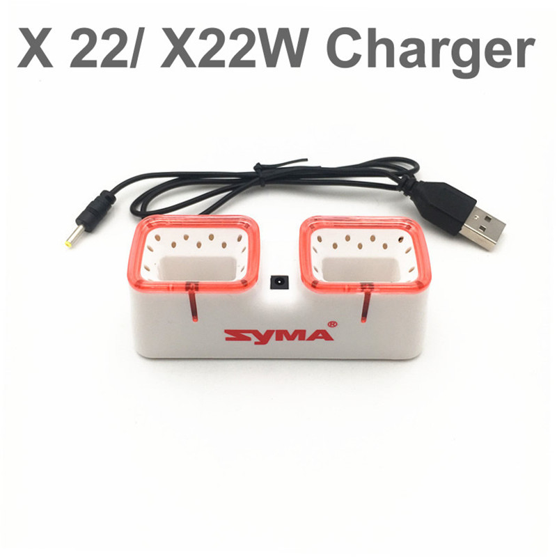 デュアル USB 高速充電器 Syma X22 X22W ド - Drone Battery Charger のレビューと価格