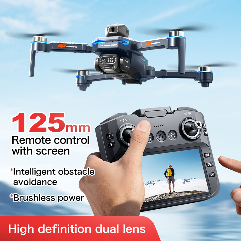 GT8 障害物回避空中ドローン – 大画面リモコン付き HD - Drone Battery Box のレビューと価格