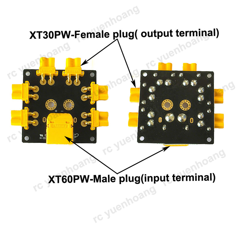 1 個 XT30PW-メス電源分配ボード大電流 XT60/X - Drone Battery Parallel Board のレビューと価格