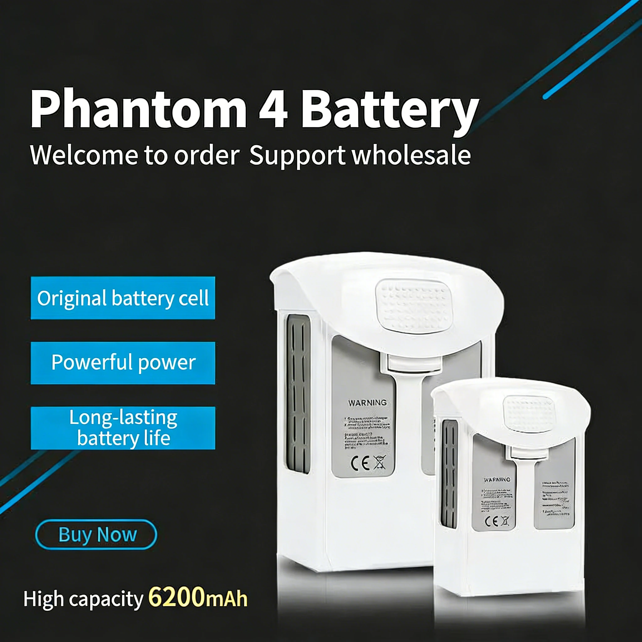 新しい Phantom 4 バッテリー 6200mAh Ph - Drone Battery Li-Ion のレビューと価格