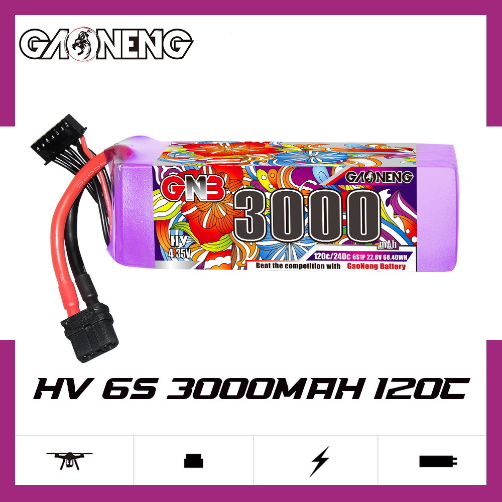 GNB リポバッテリー 6S 22.8V 3000mAh 5 - Drone Battery Connector のレビューと価格