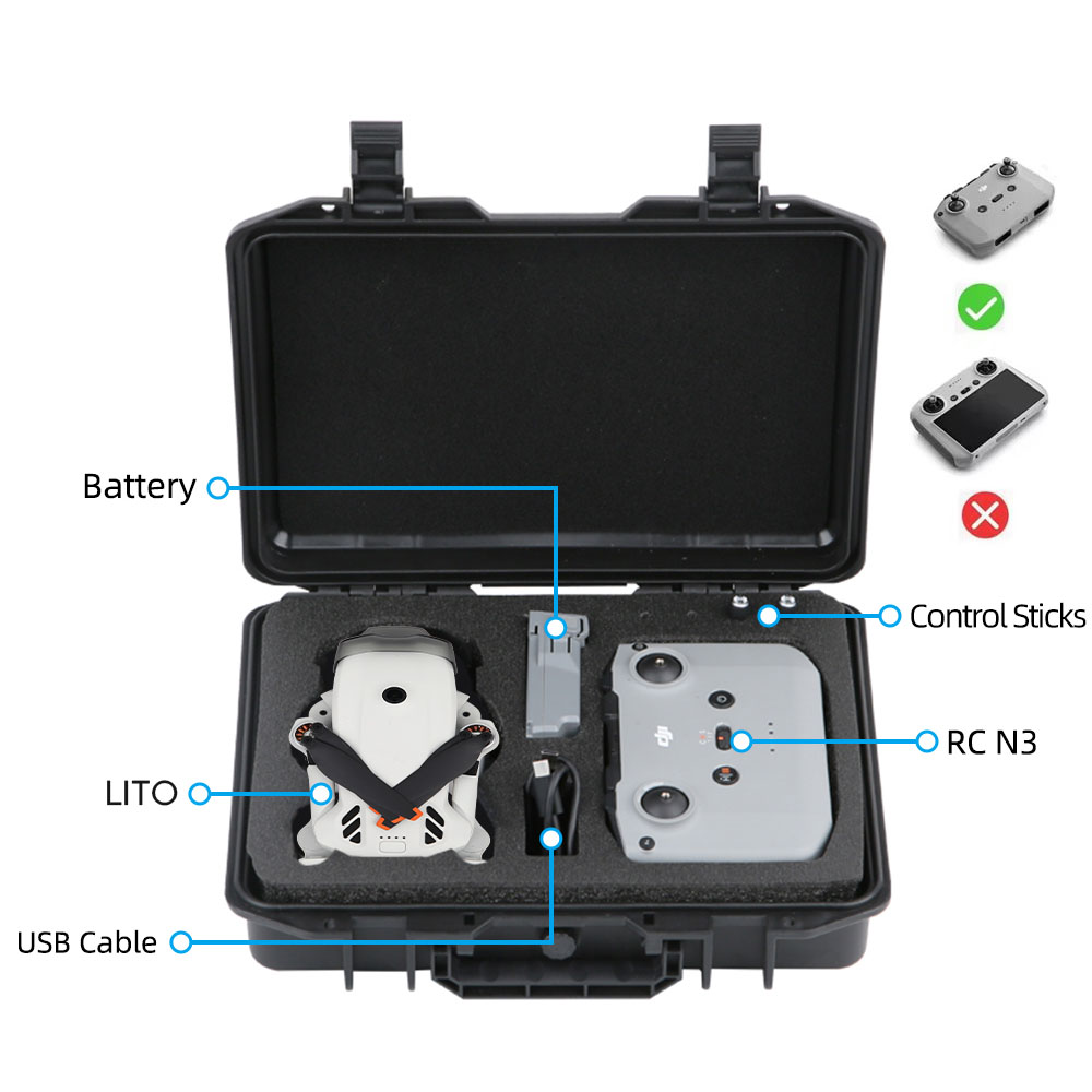 DJI Lito 1 用ポータブルキャリングケース 防爆収納 - Drone Battery Bag のレビューと価格