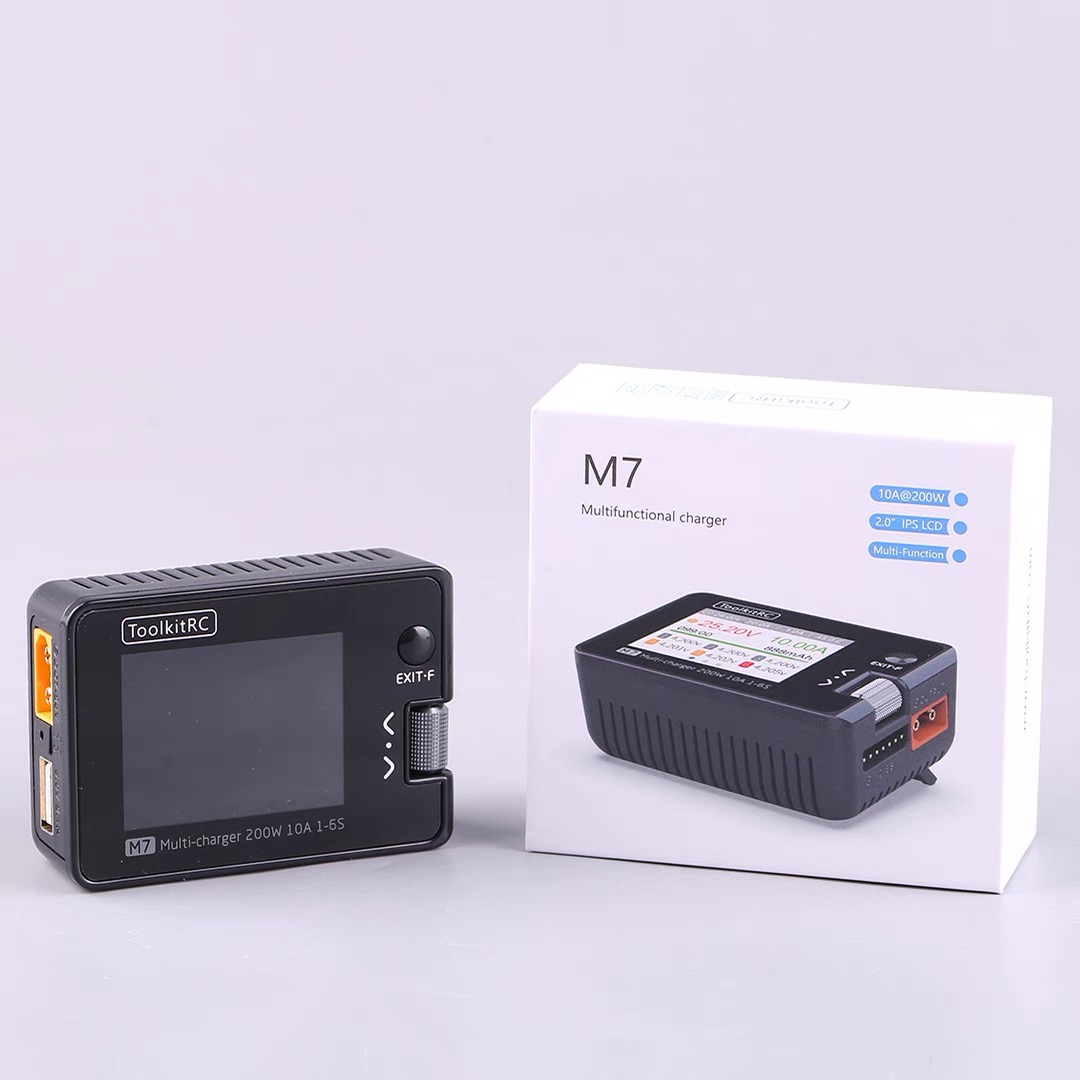 ToolkitRC M7 200W 10A DC 充電器エク - Drone Battery Voltage Checker のレビューと価格