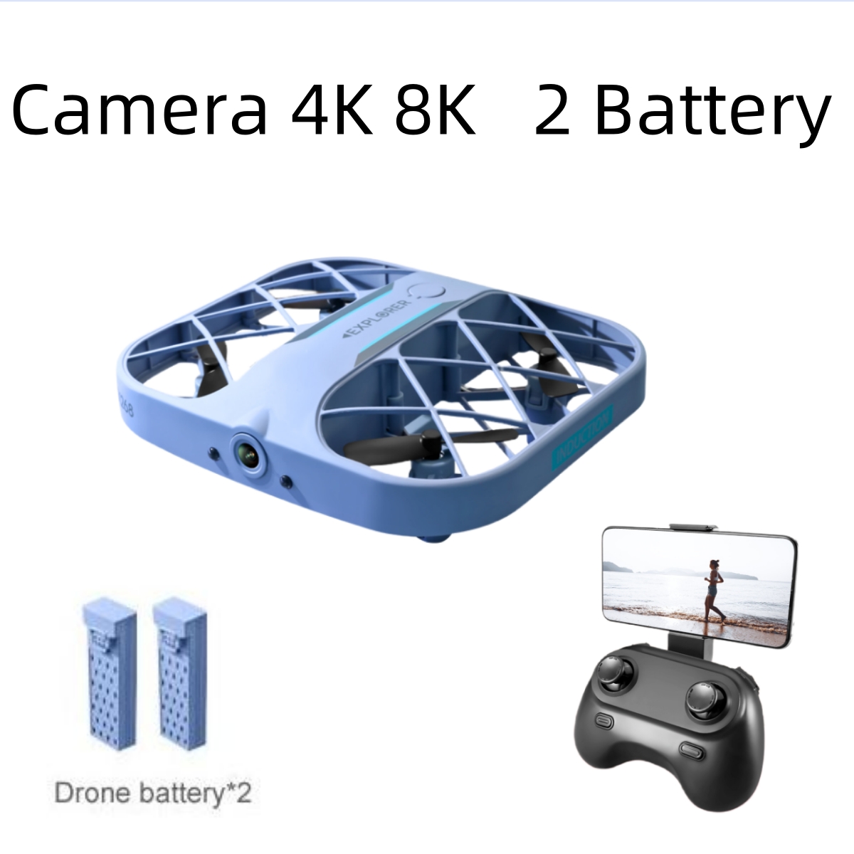 JJRC H107 FPV RCドローン（バッテリー2個付き - Drone Battery Box のレビューと価格